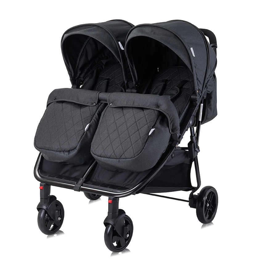 LORELLI KOLICA ZA BLIZANCE DUO+TORBA - BLACK - Slika 3