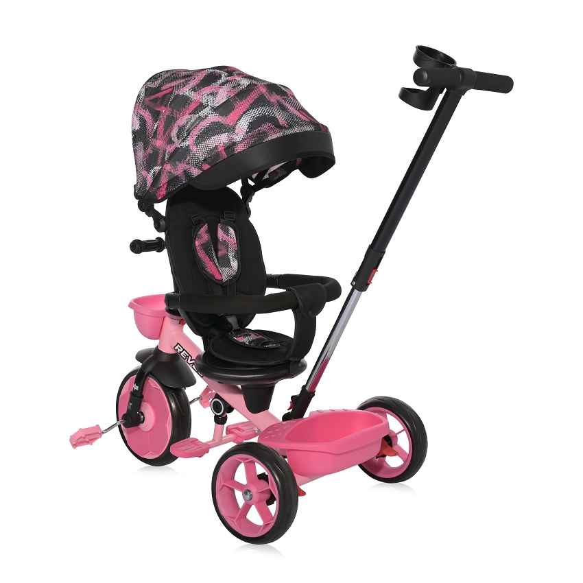 LORELLI TRICIKL REVEL - PINK GRUNGE - Slika 6
