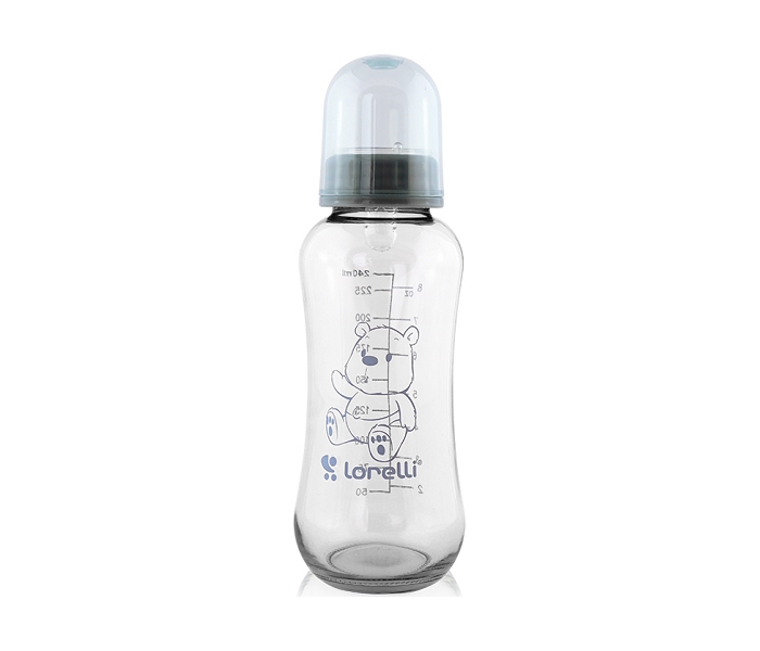 LORELLI STAKLENA FLASICA 240ml (0m+) - MOONLIGHT BLUE - Slika 2