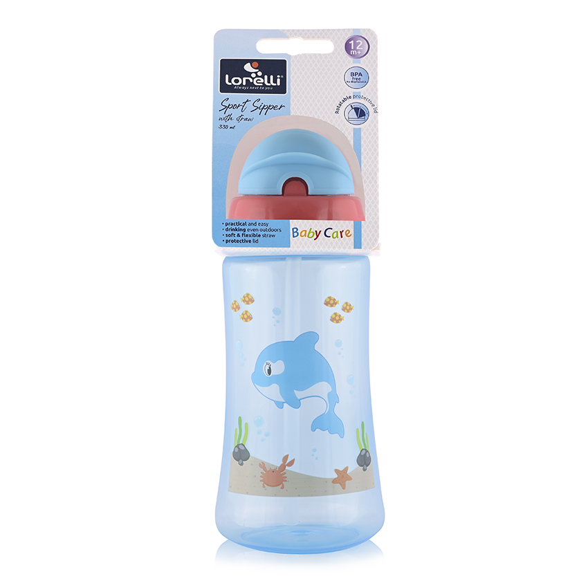 LORELLI SPORTSKA SOLJA 300ml SA SLAMCICOM - BLUE - Slika 2