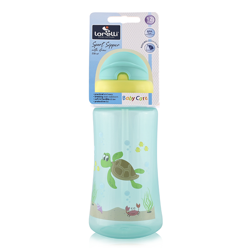LORELLI SPORTSKA SOLJA 300ml SA SLAMCICOM - GREEN - Slika 2