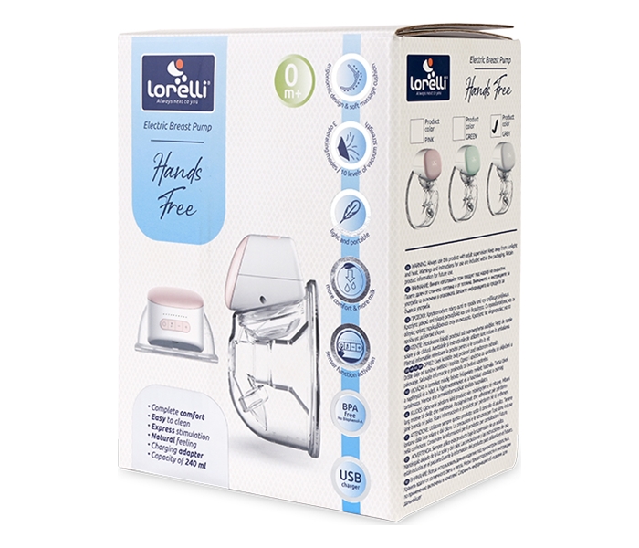 LORELLI ELEKTRICNA PUMPICA ZA IZMAZANJE HANDS FREE- GREY - Slika 2