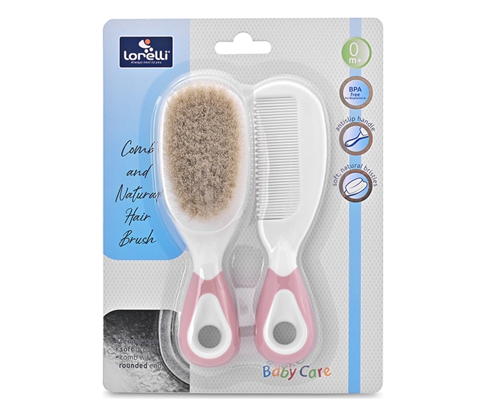 LORELLI BABY CARE CESALJ I CETKA SA PRIRODNIM VLASIMA - BLUSH PINK - Slika 2