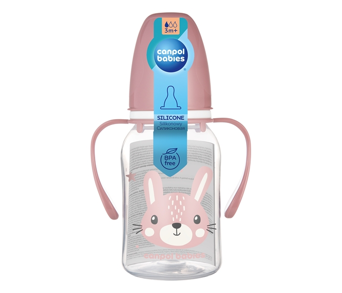 CANPOL BABIES FLASICA SA DRSKAMA CUTE ANIMALS 120ml (11/823) - PINK - Slika 3