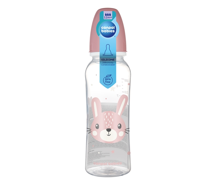 CANPOL BABIES FLASICA CUTE ANIMALS 250ml (11/841) - PINK - Slika 3