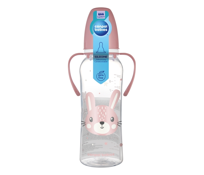 CANPOL BABIES FLASICA CUTE ANIMALS SA RUCKAMA 250ml (11/845) - PINK - Slika 3