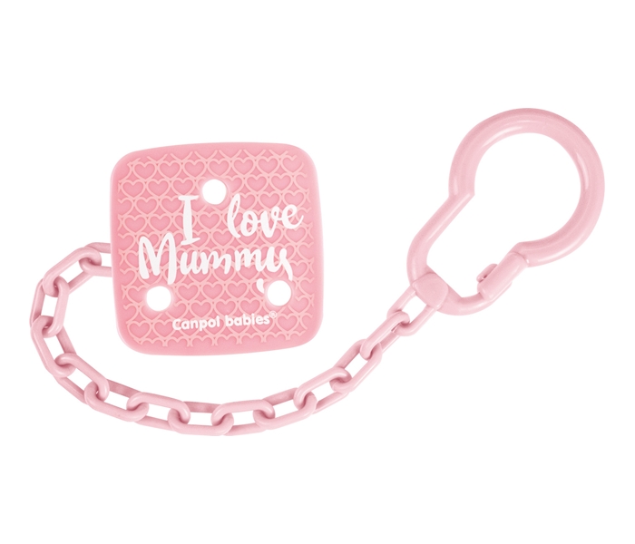 CANPOL BABIES LANAC ZA VARALICU I LOVE MUMMY (0m+) - PINK 2/434 - Slika 2