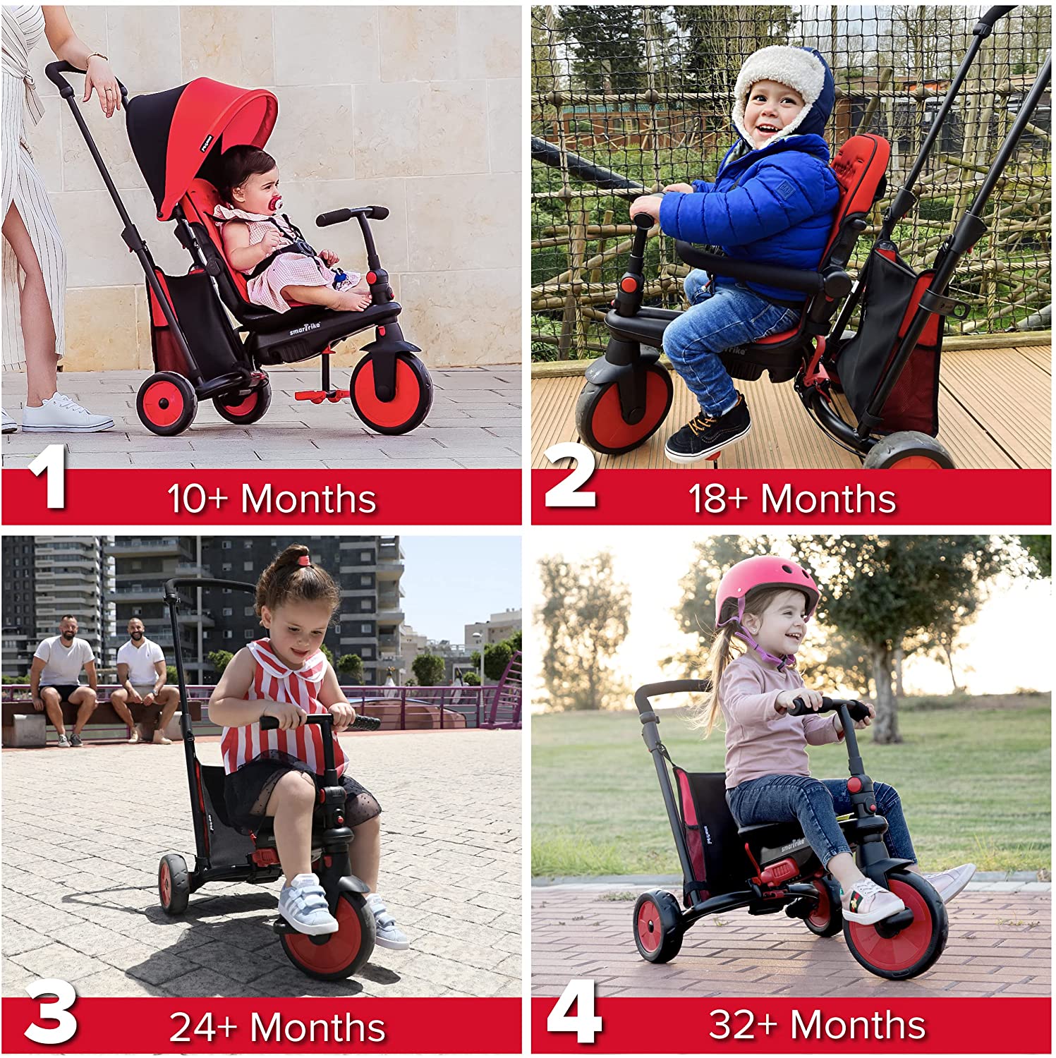 SMART TRIKE TRICIKL STR3 PLUS - CRVENI - Slika 4