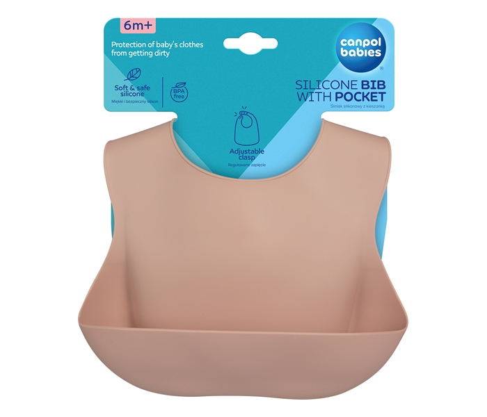 CANPOL BABIES SILIKONSKA PORTIKLA SA DZEPOM 51/030 BEIGE - Slika 2