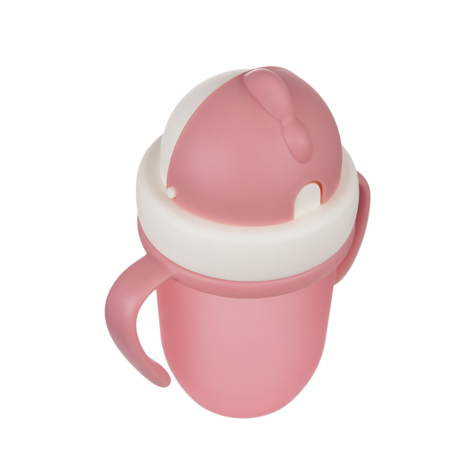 CANPOL BABIES SOLJA SA SILICONSKOM FLIP-TOP SLAMCICOM 210ML MATTE PASTELS - PINK - Slika 3