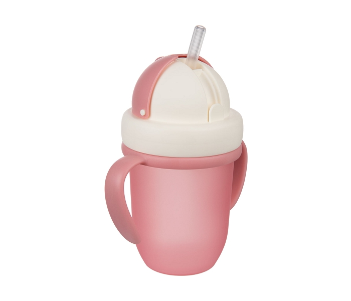 CANPOL BABIES SOLJA SA SILICONSKOM FLIP-TOP SLAMCICOM 210ML MATTE PASTELS - PINK - Slika 5