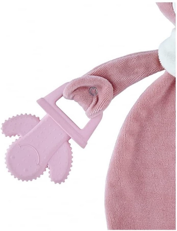 BABYJEM IGRACKA SWEET BEAR SA GLODALICOM - ROSE - Slika 2