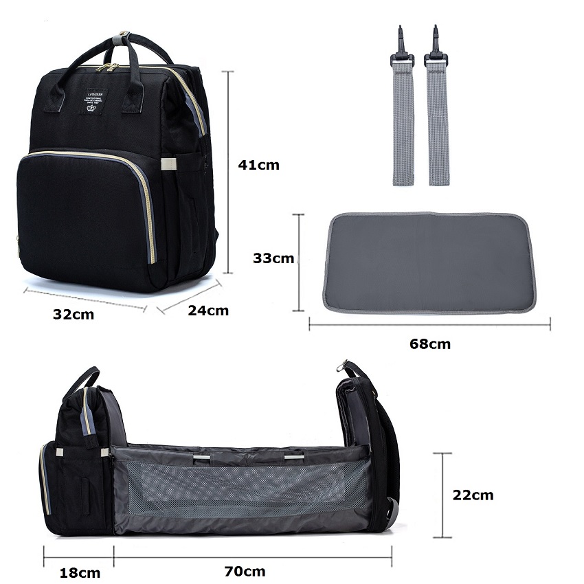 BBO TORBA ZA MAME (BT023) SPORT MAMA BAG - GREY - Slika 2