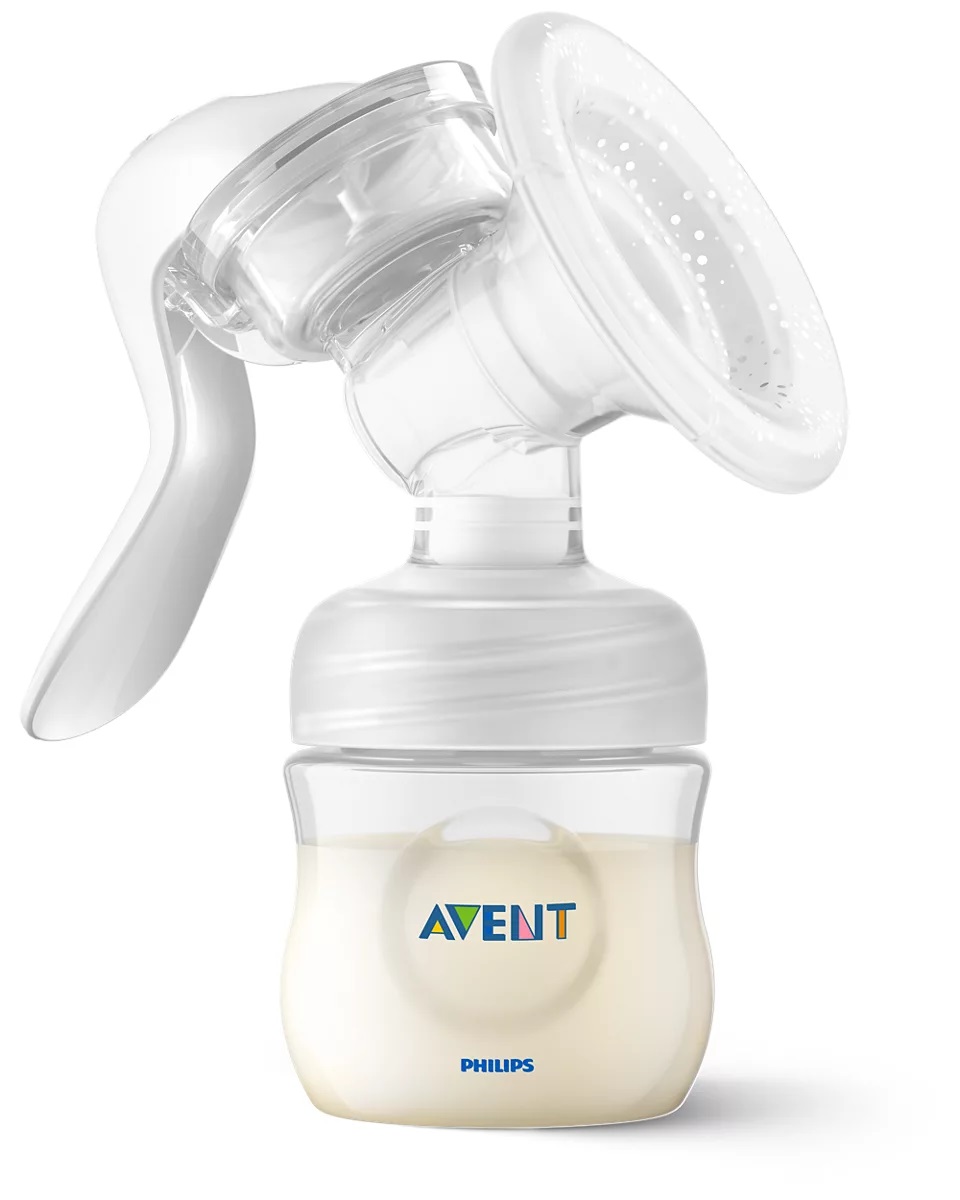 AVENT MANUELNA PUMPICA, SET ZA IZMAZANJE NATURAL (flasice, tufer, via solja sa adapterom) - Slika 8