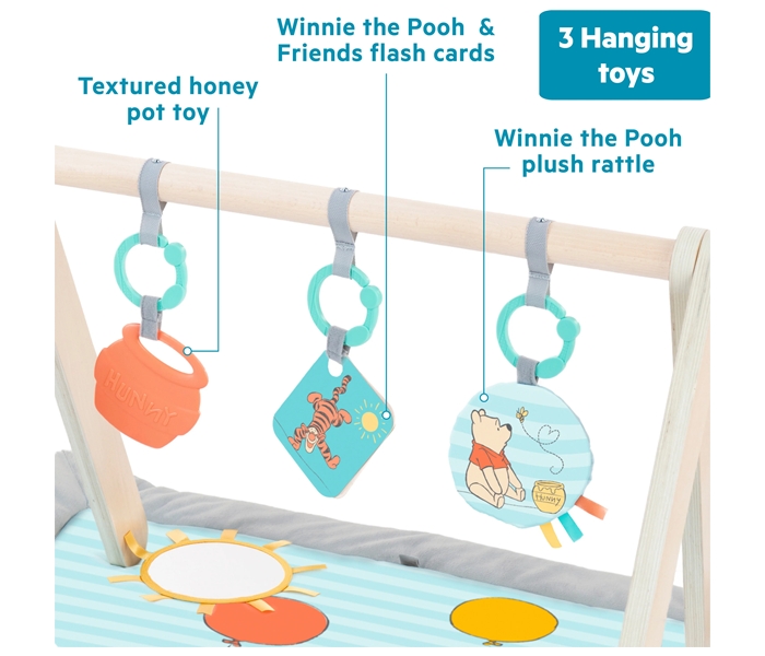 KIDS II DISNEY BABY PODLOGA ZA IGRU - WINNIE THE POOH ONCE UPON A TUMMY TIME ™ 13124 0M+ - Slika 4