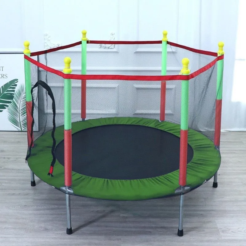 Dečija trambolina sa mrežom – Mini igraonica za bezbednu zabavu kod kuće (3 boje) - Slika 3
