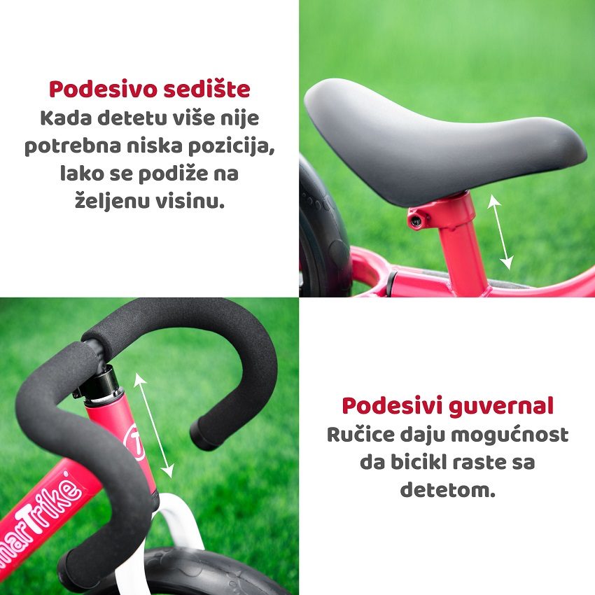 SMART TRIKE BICIKL FOLDING - BALANCE BIKE RED - Slika 2
