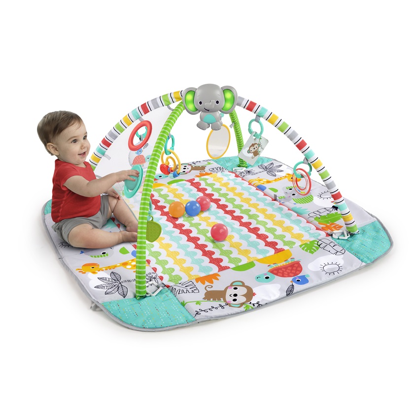 KIDS II BRIGHT STARTS PODLOGA ZA IGRU 5u1TOTALLY TROPICAL™ 0-36M - Slika 5