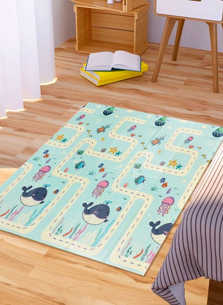 BBO SKLOPIVA PODLOGA ZA IGRU OD PENE (ZH-1) - SMALL WHALES (180x200x1cm) - Slika 2