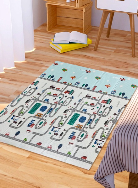 BBO SKLOPIVA PODLOGA ZA IGRU OD PENE (ZH-1) - TRANSIT TRACKS (180x200x1cm) - Slika 2