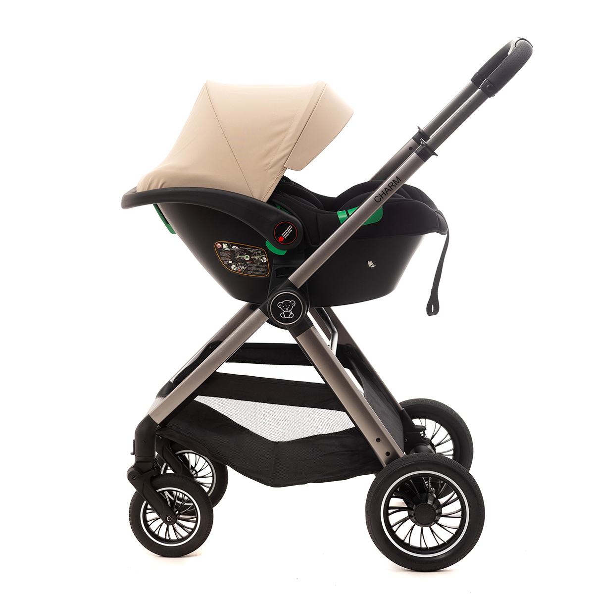 BBO KOLICA ZA BEBE 3u1 CHARM (QB622A) – BEIGE - Slika 11